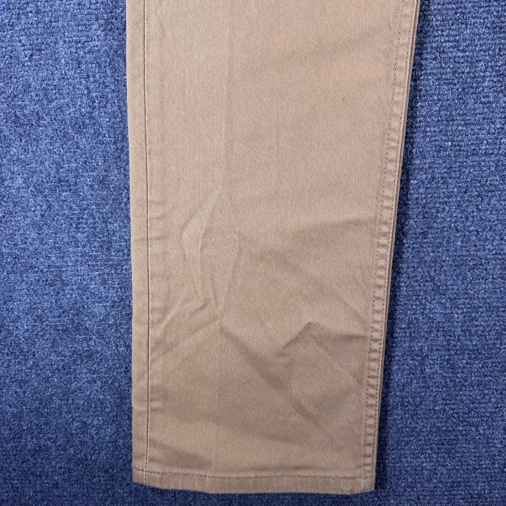 Levi's 513 Slim Straight Pants Mens 38x32 W38 L32 Tan Khaki Stretch Casual